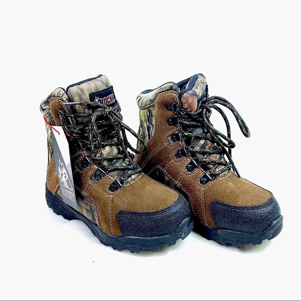 NWT Rocky Hunting Kids Waterproof 3M Boots, 1M